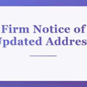 Notice of Change of Registered Address Due to Administrative Unit Merger