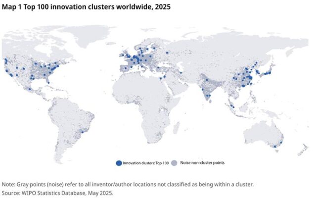 Global Innovation Map Redrawn: Top 100 Tech Clusters Leading Global Growth